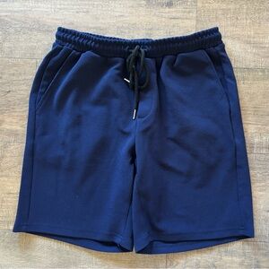 Manfinity teen boys size small navy blue drawstring shorts with pockets